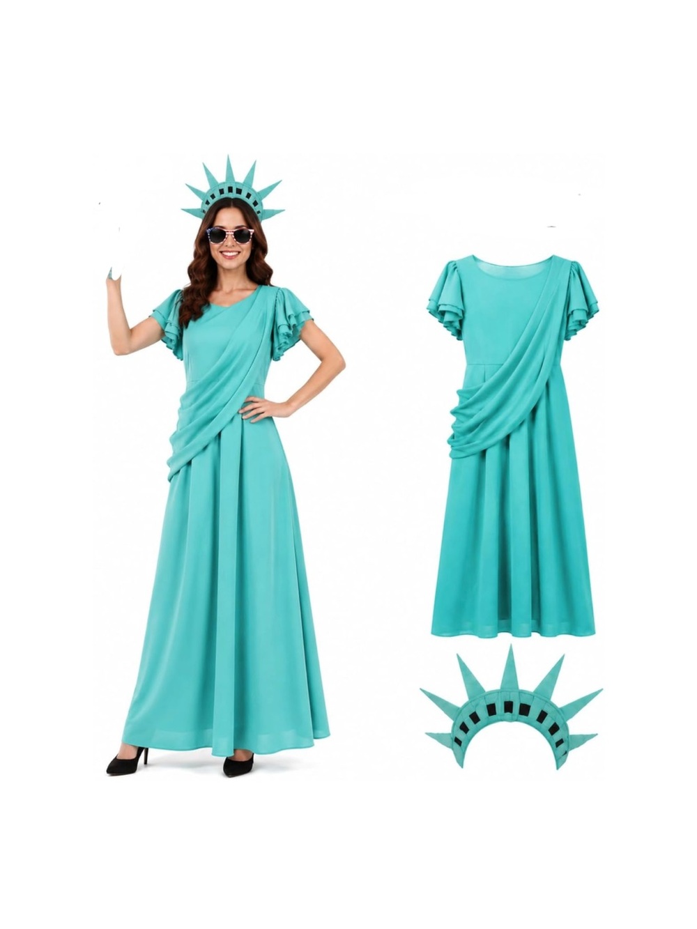 Statue of Liberty woman's festive Costume size small